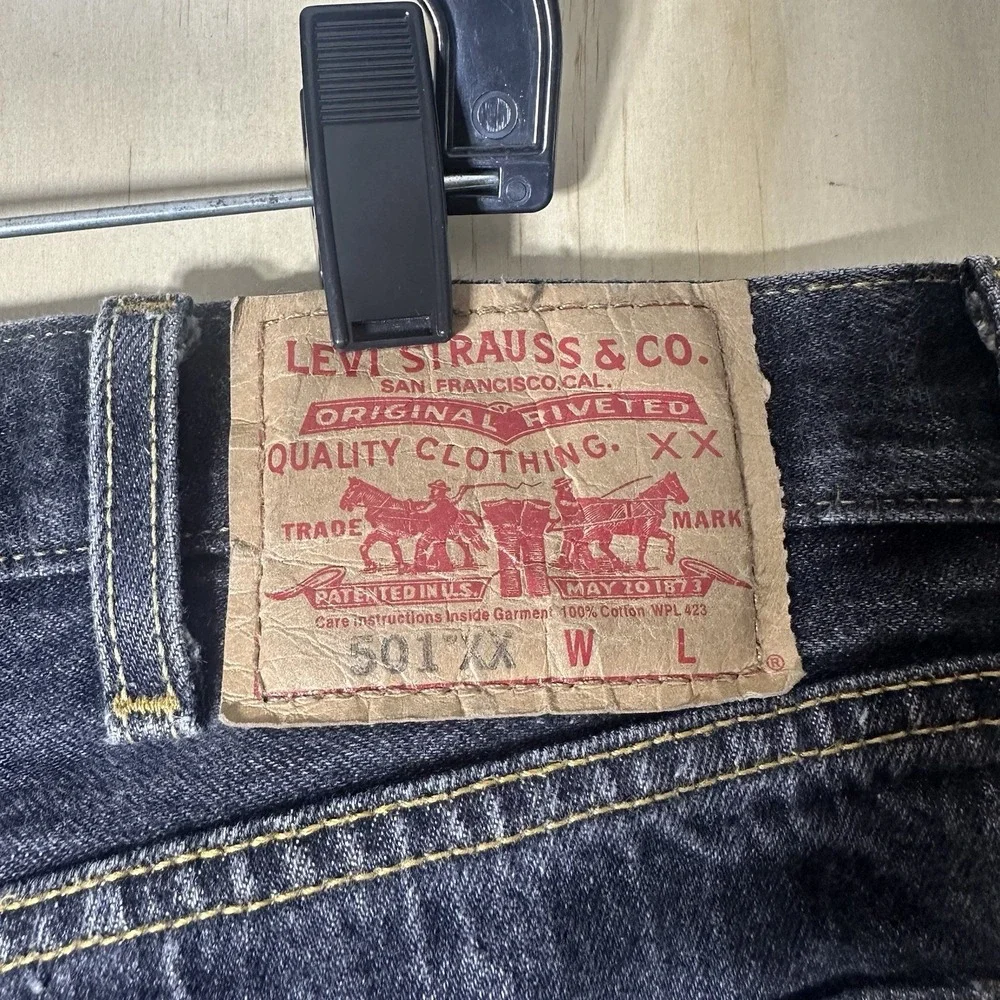 Vintage Levis 501‎ XX  Jeans Men 40X32 Black